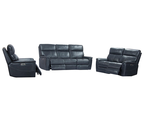 Reed - Power Reclining Sofa Loveseat And Recliner - Indigo - Premium 3 Piece Living Room Sets from Parker Living - Just $6592.50! Shop now at brett interiors