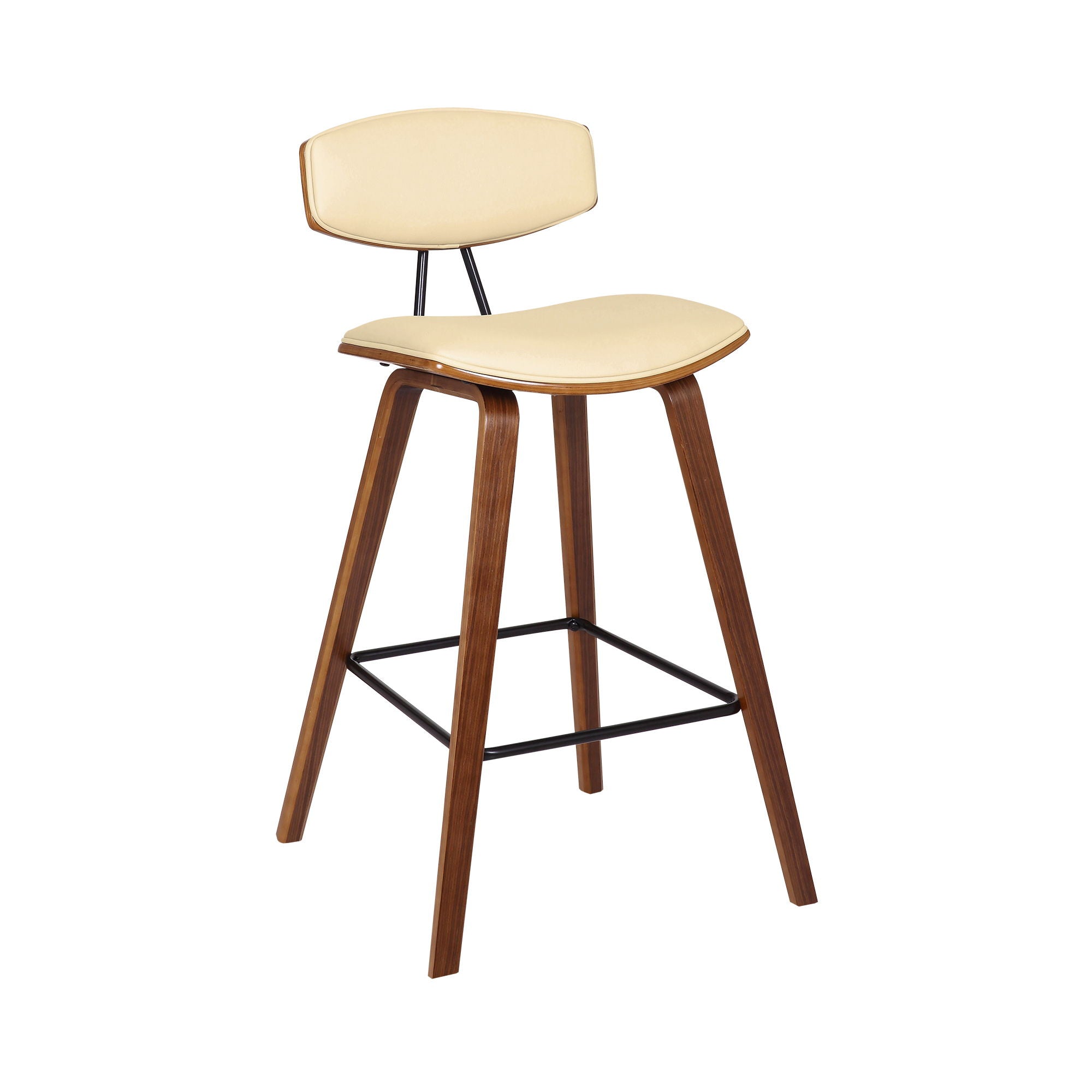 Fox - Mid-Century Bar Stool - Premium Counter Height (24"-27") from Armen Living - Just $202.50! Shop now at brett interiors