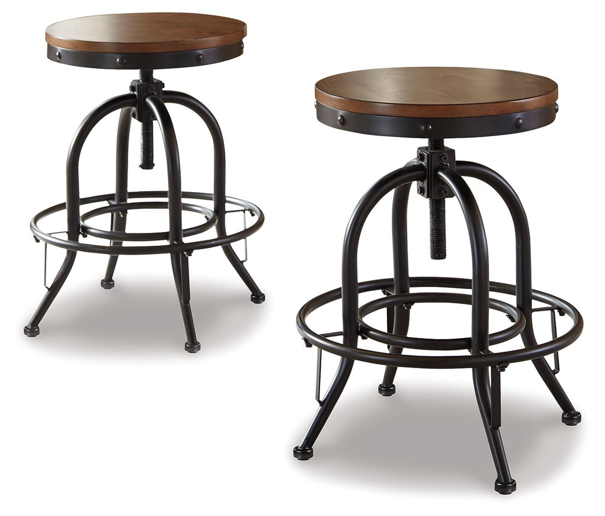 Valebeck - Swivel Barstool (Set of 2) - Premium Stool Sets from Signature Design by Ashley® - Just $329.20! Shop now at brett interiors