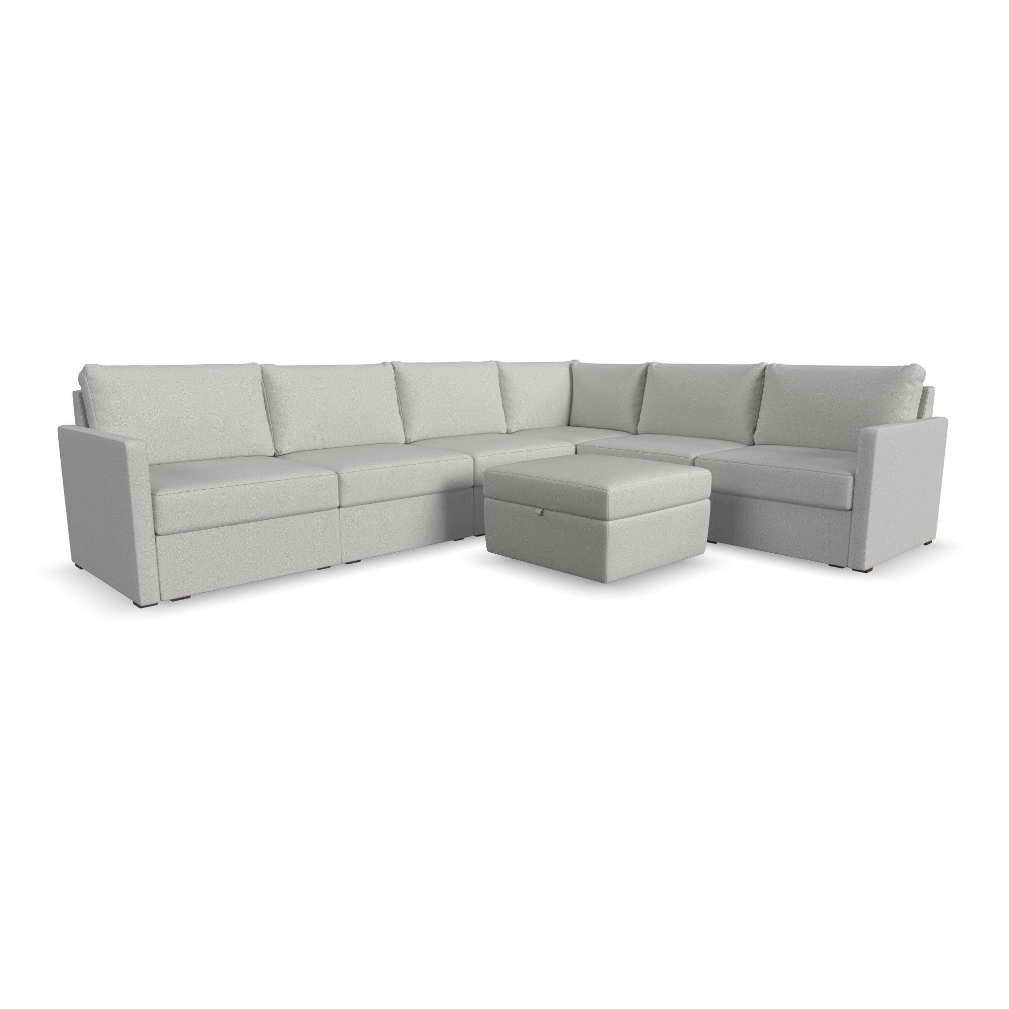 Flex - Sectional, Storage Ottoman - Premium Stationary Sectionals from Homestyles - Just $11247.50! Shop now at brett interiors