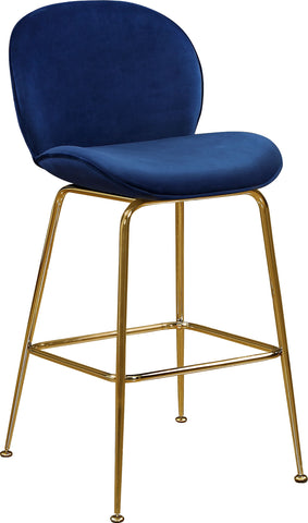 Paris - Stool with Gold Legs (Set of 2) - Premium Stool Sets from Meridian Furniture - Just $650! Shop now at brett interiors