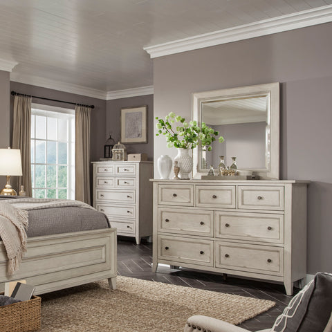 Raelynn - 7 Drawer Dresser - Weathered White - Premium Dressers from Magnussen Furniture - Just $1369! Shop now at brett interiors