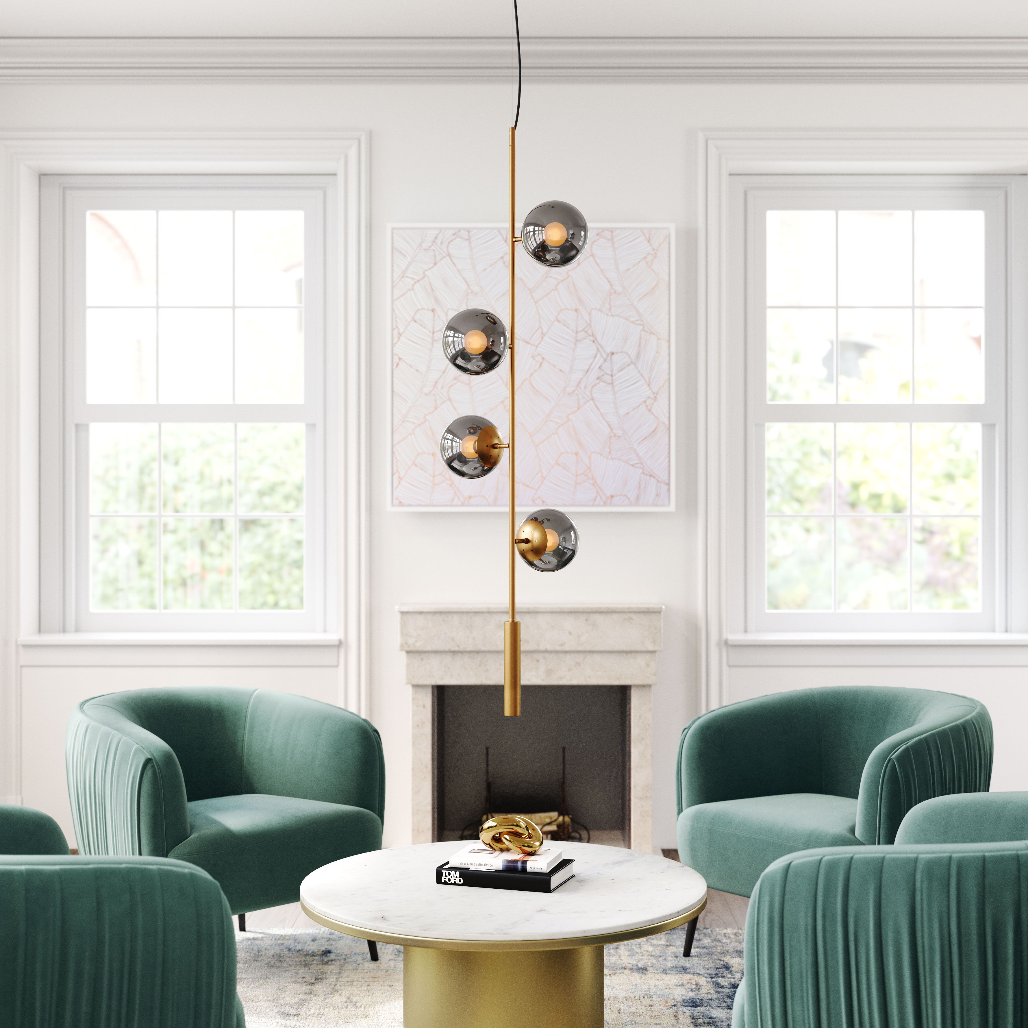 Zatara - Ceiling Lamp - Brass - Premium Ceiling Lamps from Zuo Modern - Just $950! Shop now at brett interiors