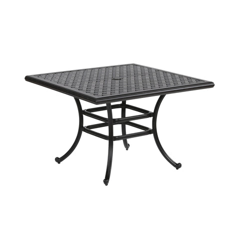 Square 4 Person 43.19" Long Aluminum Dining Set Gather Craft