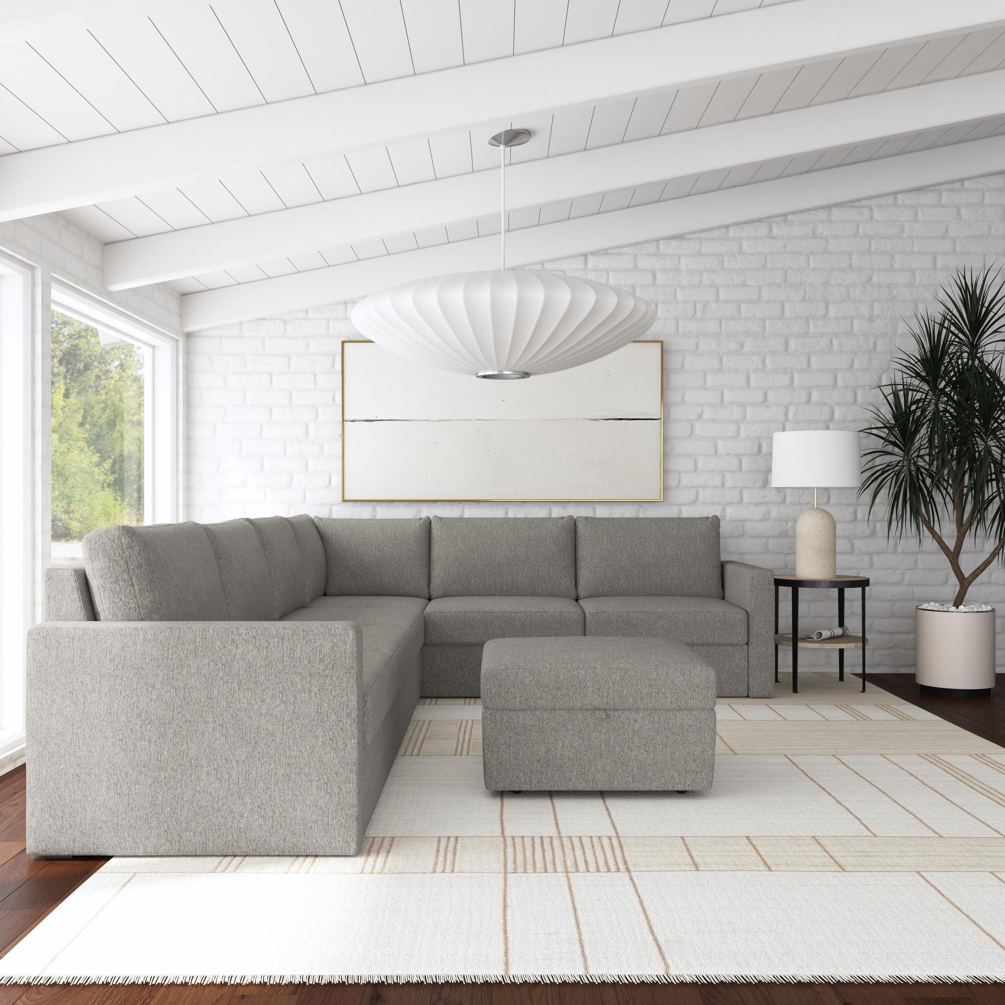 Flex - Sectional with Standard Arm and Storage Ottoman - Premium 2 Piece Living Room Sets from Homestyles - Just $11247.50! Shop now at brett interiors