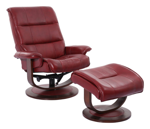 Knight - Manual Reclining Swivel Chair and Ottoman - Premium Reclining Chair & Ottoman from Parker Living - Just $822.50! Shop now at brett interiors