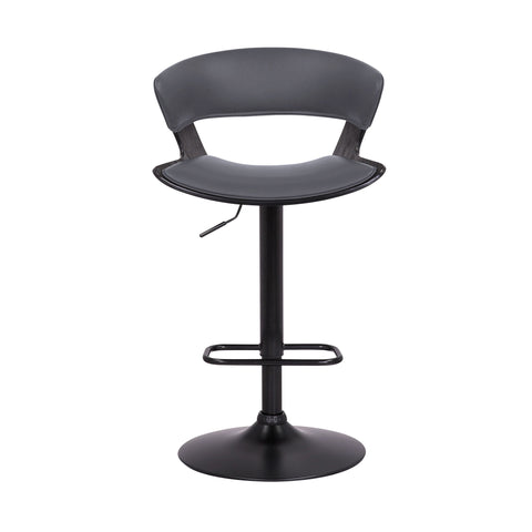 Karine - Adjustable Swivel Bar Stool - Premium Adjustable Height from Armen Living - Just $217.50! Shop now at brett interiors