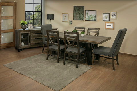 Loft Brown - Buffet With 3 Drawer / 2 Doors - Two Tone Gray / Brown - Premium Buffets from International Furniture Direct - Just $1087.50! Shop now at brett interiors