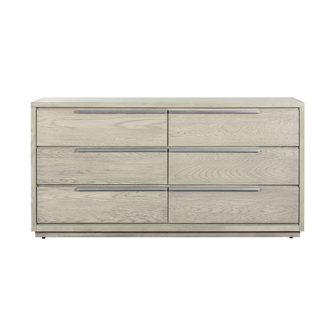 Abbey - 6 Drawer Dresser - Gray Oak - Premium Dressers from Armen Living - Just $1737.50! Shop now at brett interiors