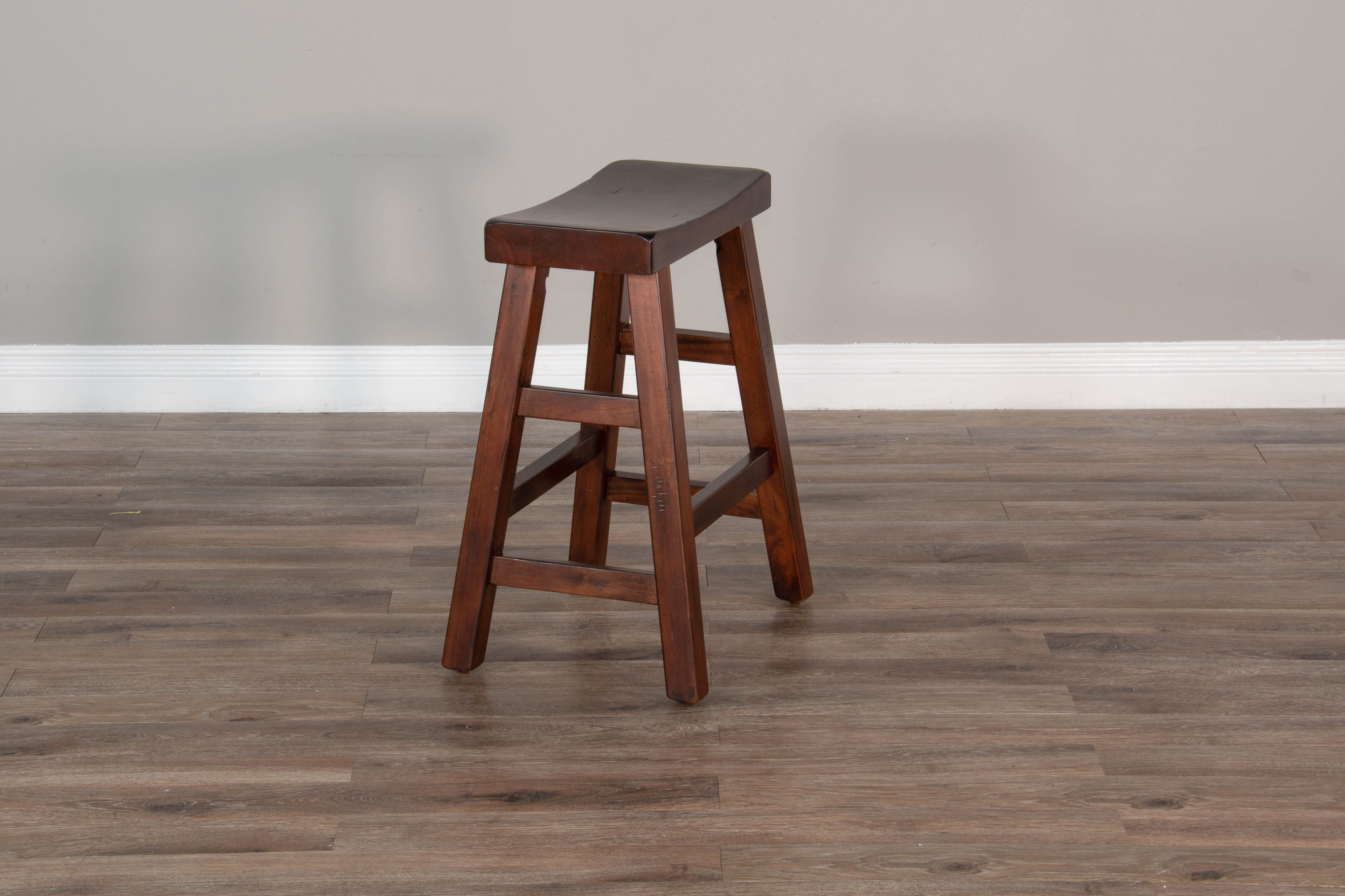 Santa Fe - Saddle Seat Stool With Wood Seat - Premium Counter Height (24"-27") from Sunny Designs - Just $112! Shop now at brett interiors