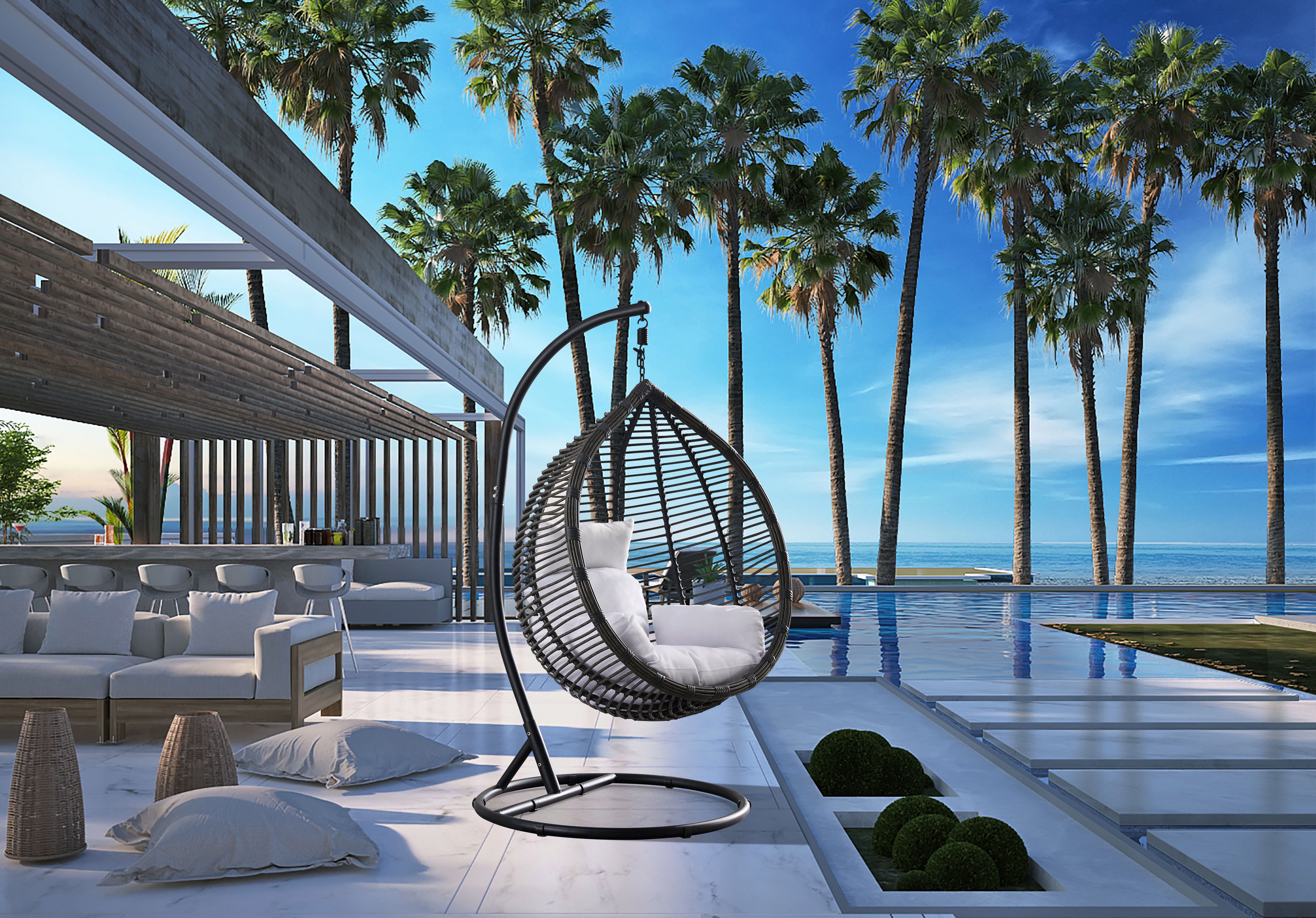 Tarzan - Outdoor Patio Swing Chair - Premium Hanging Chairs from Meridian Furniture - Just $1312.50! Shop now at brett interiors