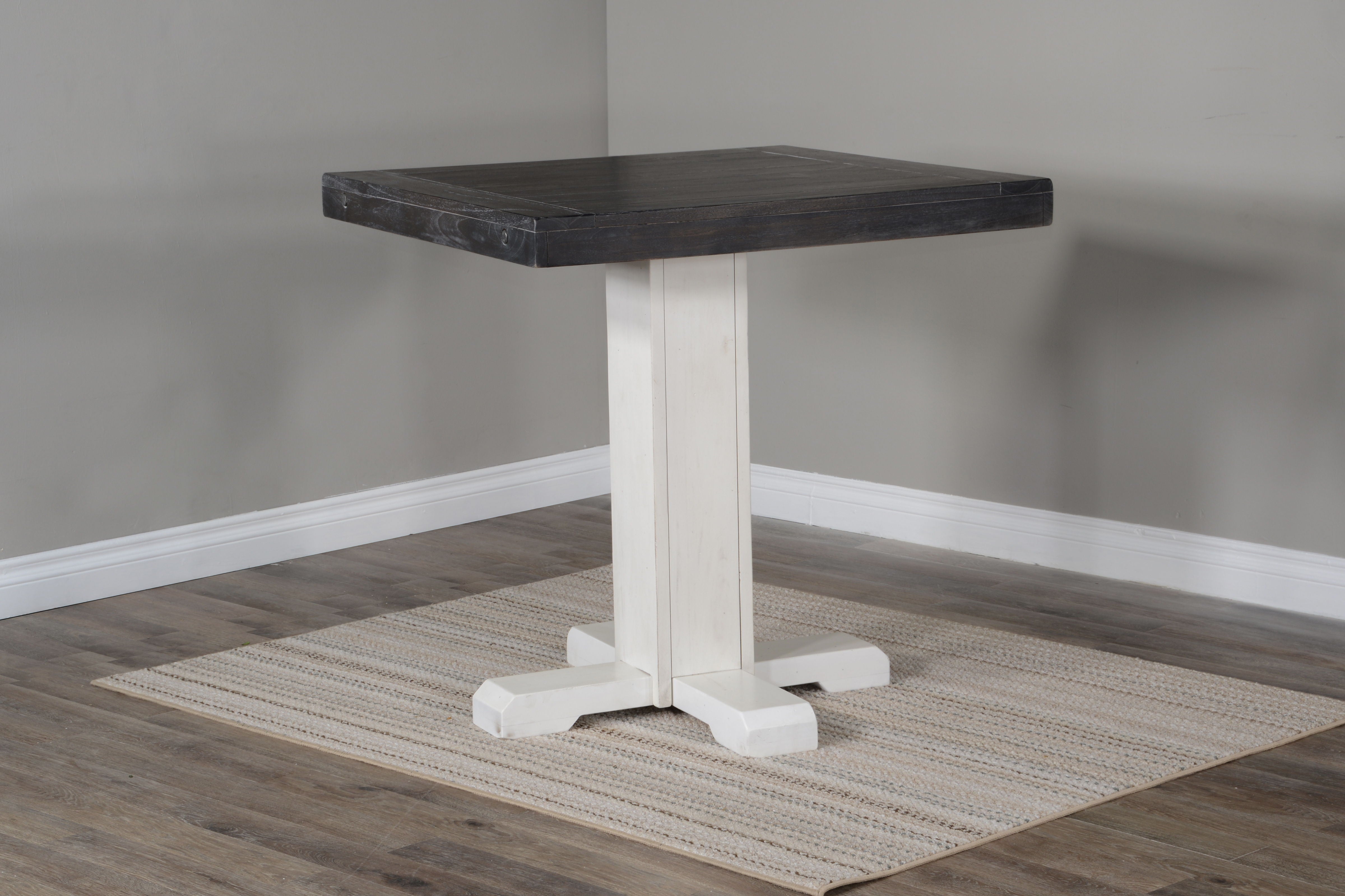 Carriage House - Pub Table - White / Dark Brown - Premium Pub Tables from Sunny Designs - Just $502! Shop now at brett interiors