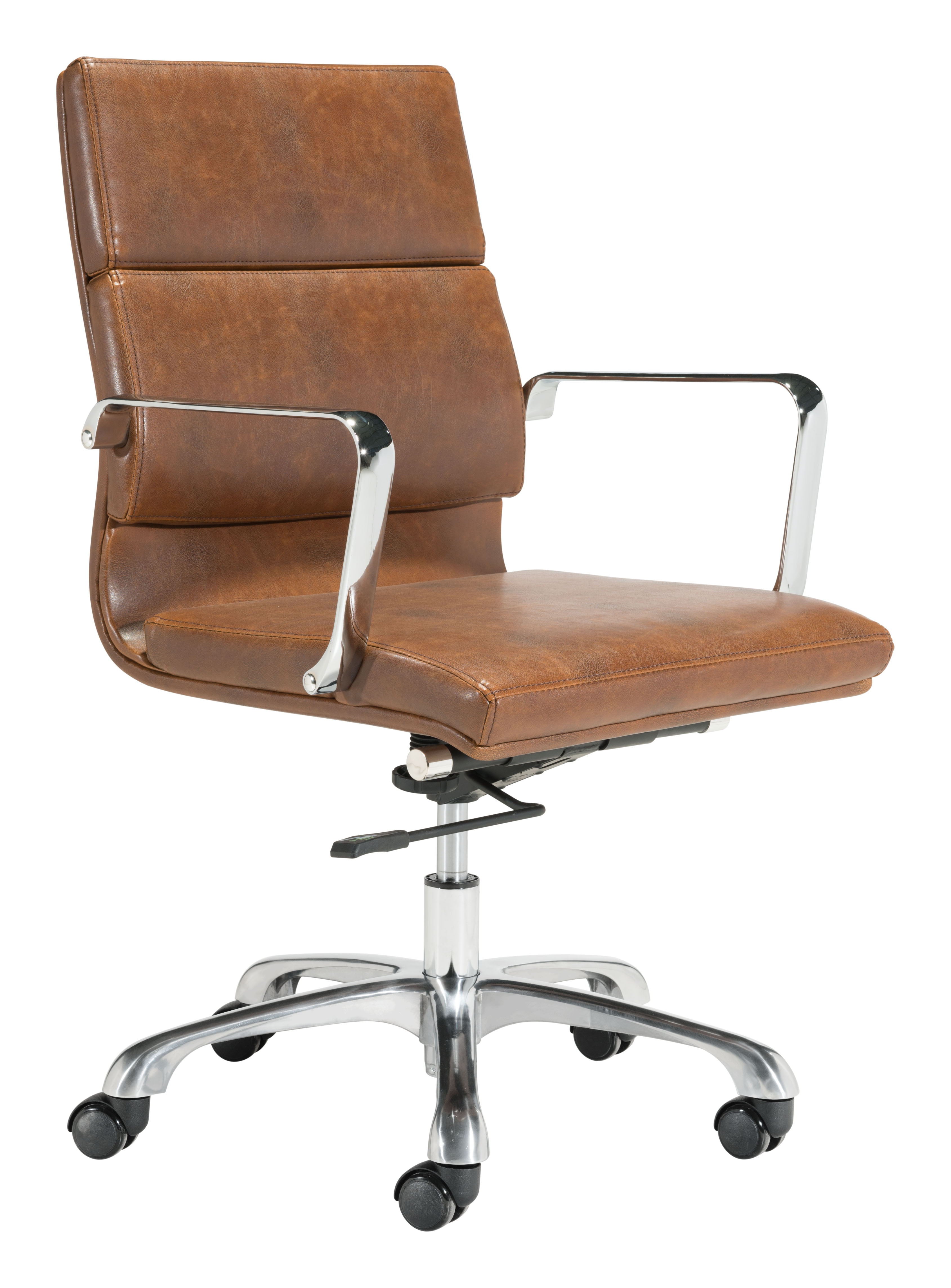 Ithaca - Office Chair - Vintage Brown - Premium Swivel Chairs from Zuo Modern - Just $1175! Shop now at brett interiors