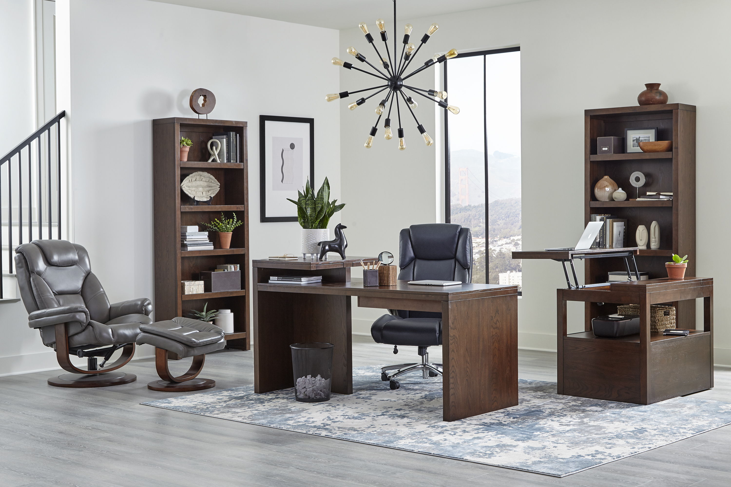 Elevation - Bookcase - Warm Elm - Premium Standard Bookcases from Parker House - Just $522.50! Shop now at brett interiors