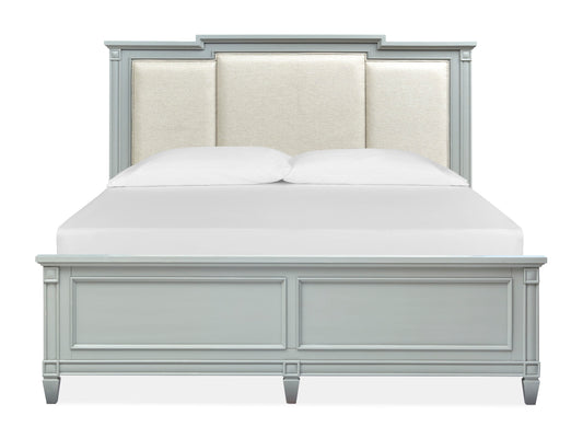 Glenbrook - Complete Panel Bed With Upholstered Headboard - Premium Panel Beds from Magnussen Furniture - Just $1047.50! Shop now at brett interiors