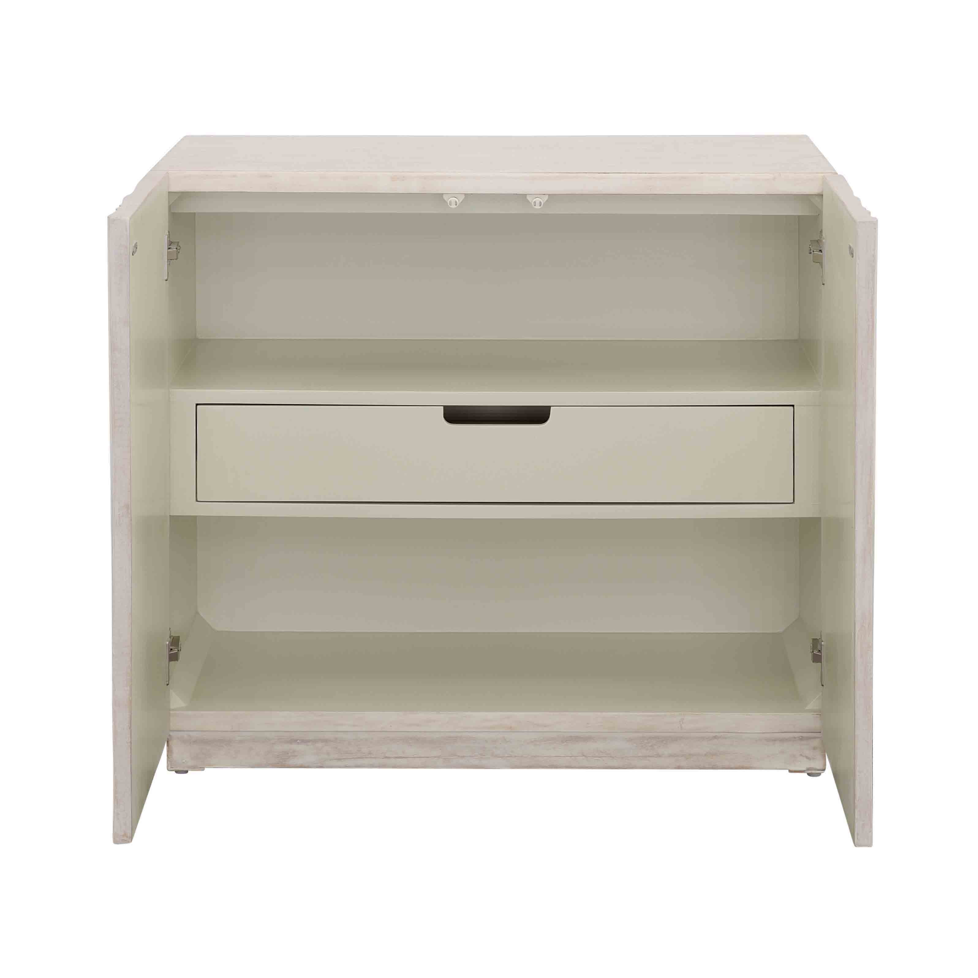 Summer Sandcastle - Two Door Cabinet - Off White - Premium Accent Cabinets from Coast2Coast Home - Just $2640! Shop now at brett interiors