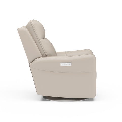 Spin - Swivel Power Recliner with Power Headrest & Lumbar - Premium Reclining Chairs from Flexsteel - Just $2375! Shop now at brett interiors