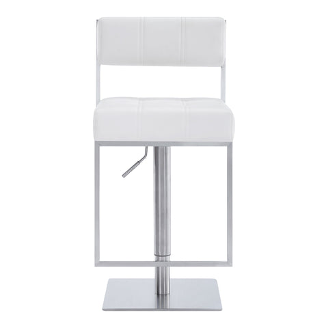 Michele - Swivel Adjustable Height Bar Stool - Premium Adjustable Height from Armen Living - Just $365! Shop now at brett interiors