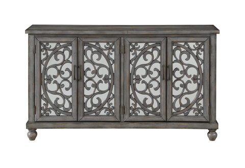 Jessica - Four Door Credenza - Hammond Gray Rub - Premium Credenzas from Coast2Coast Home - Just $3300! Shop now at brett interiors