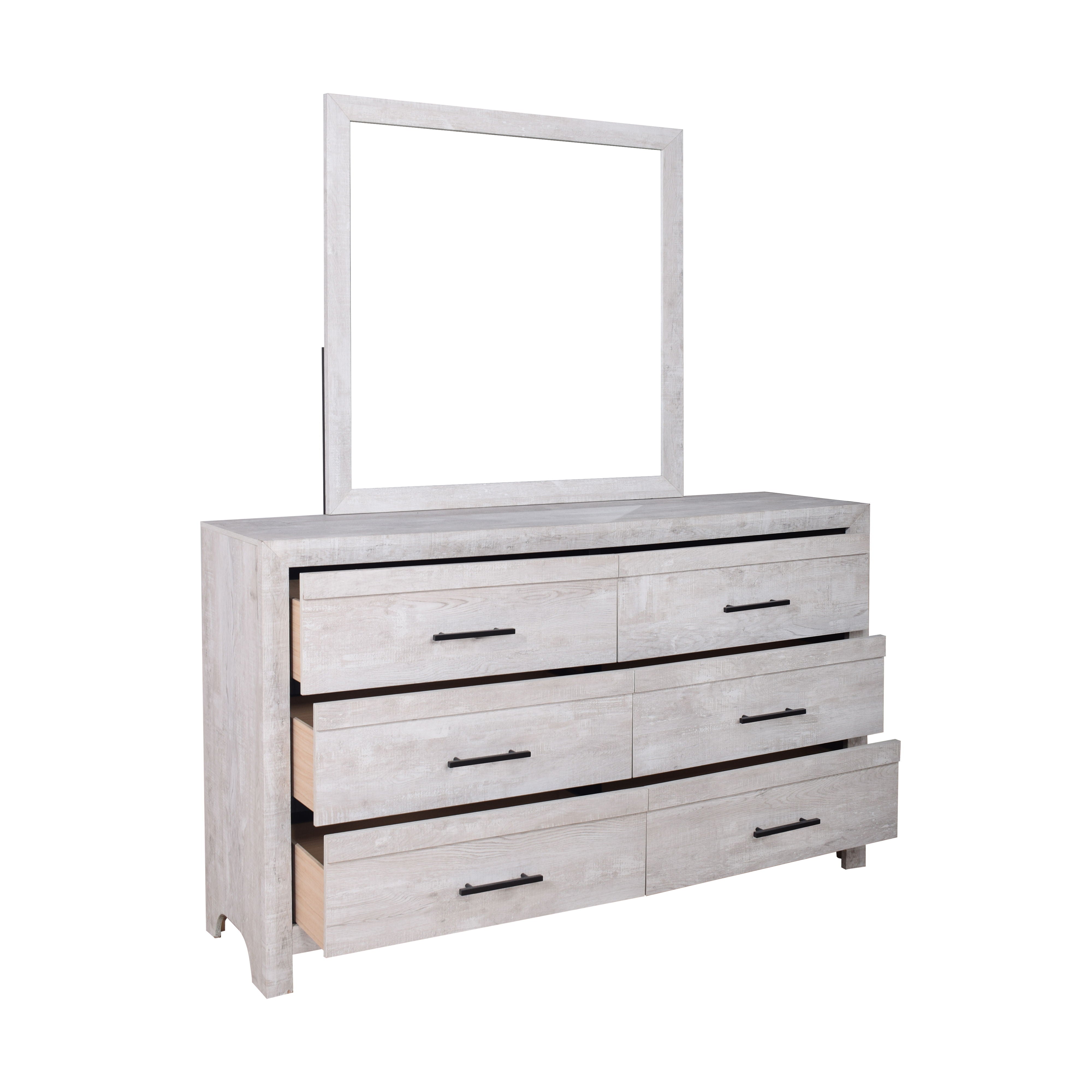 Biscayne - Dresser & Mirror - Gray - Premium Dresser & Mirror from New Classic - Just $625! Shop now at brett interiors