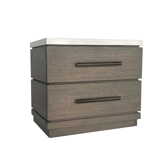 Pure Modern Bedroom - 2 Drawer Nightstand - Moonstone - Premium Accent Nightstands from Parker House - Just $647.50! Shop now at brett interiors