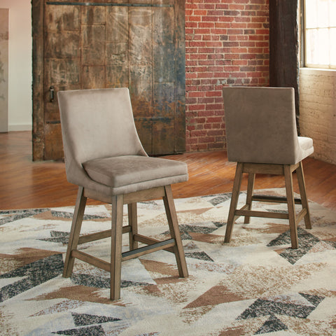 Tallenger - Swivel Barstool (Set of 2) - Premium Stool Sets from Signature Design by Ashley® - Just $444.70! Shop now at brett interiors