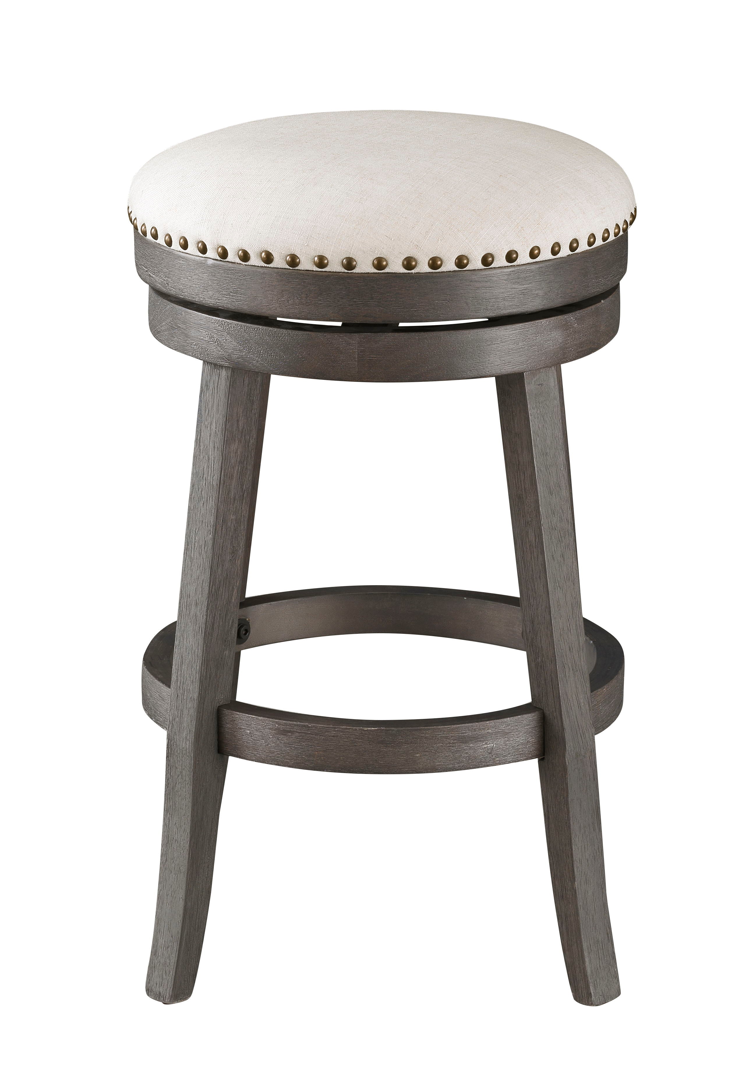 Kate - Swivel Counter Stools (Set of 2) - Barrett Gray / Cream Fabric - Premium Stool Sets from Coast2Coast Home - Just $1320! Shop now at brett interiors