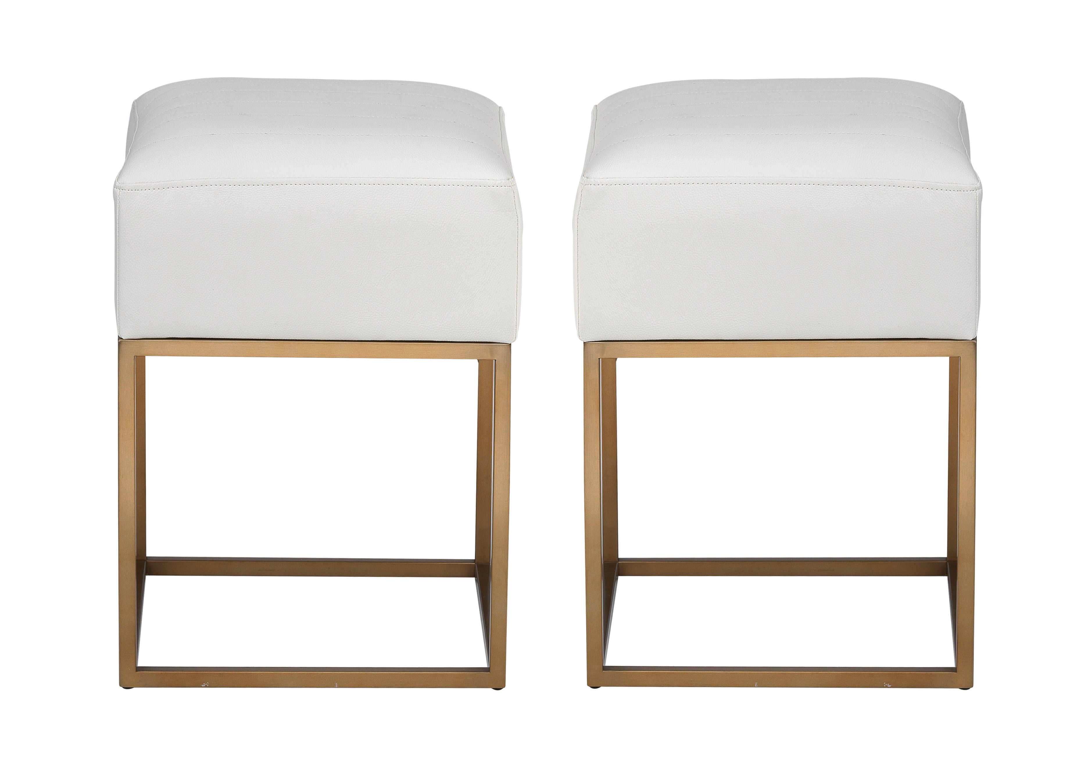 Walsh - Accent Stools (Set of 2) - Avalon Gold - Premium Stool Sets from Coast2Coast Home - Just $1320! Shop now at brett interiors