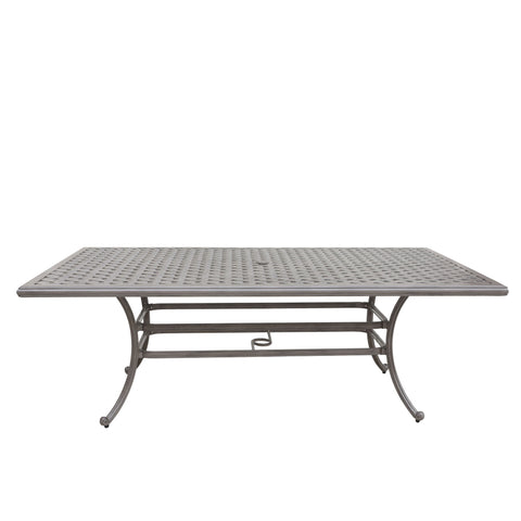 46X86" Cast Aluminum Rectangle Table - Gray - Premium Dining Tables from Gather Craft - Just $1207! Shop now at brett interiors