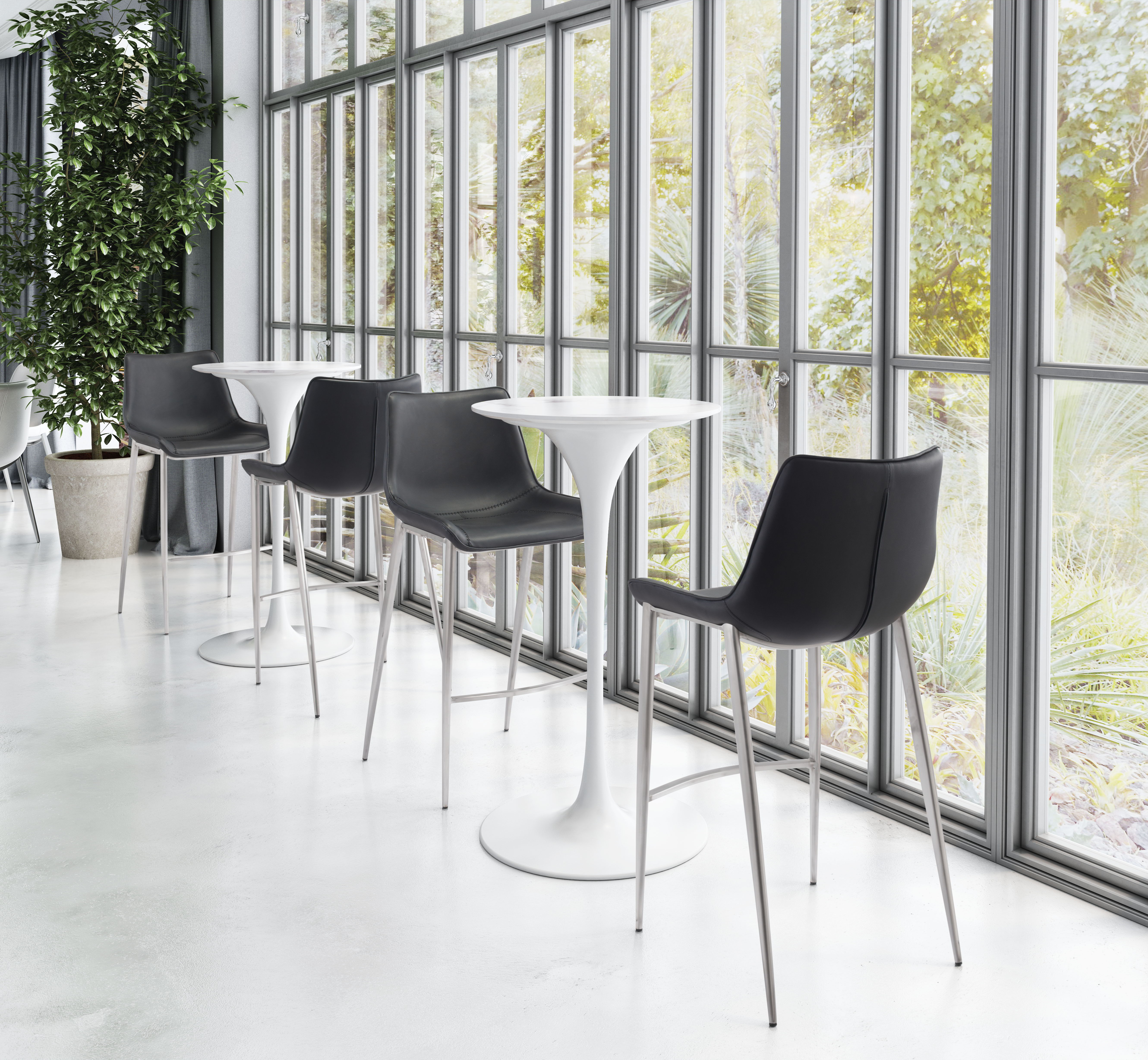 Magnus - Bar Chair (Set of 2) - Premium Chair Sets from Zuo Modern - Just $1600! Shop now at brett interiors