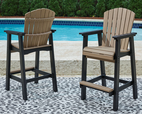 Fairen Trail - Black / Driftwood - Tall Barstool (Set of 2) - Premium Chair Sets from Signature Design by Ashley® - Just $1368.68! Shop now at brett interiors