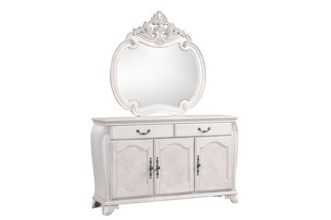 Cambria Hills - Buffet Mirror - Mist Gray - Premium Dining Room Mirrors from New Classic - Just $325! Shop now at brett interiors