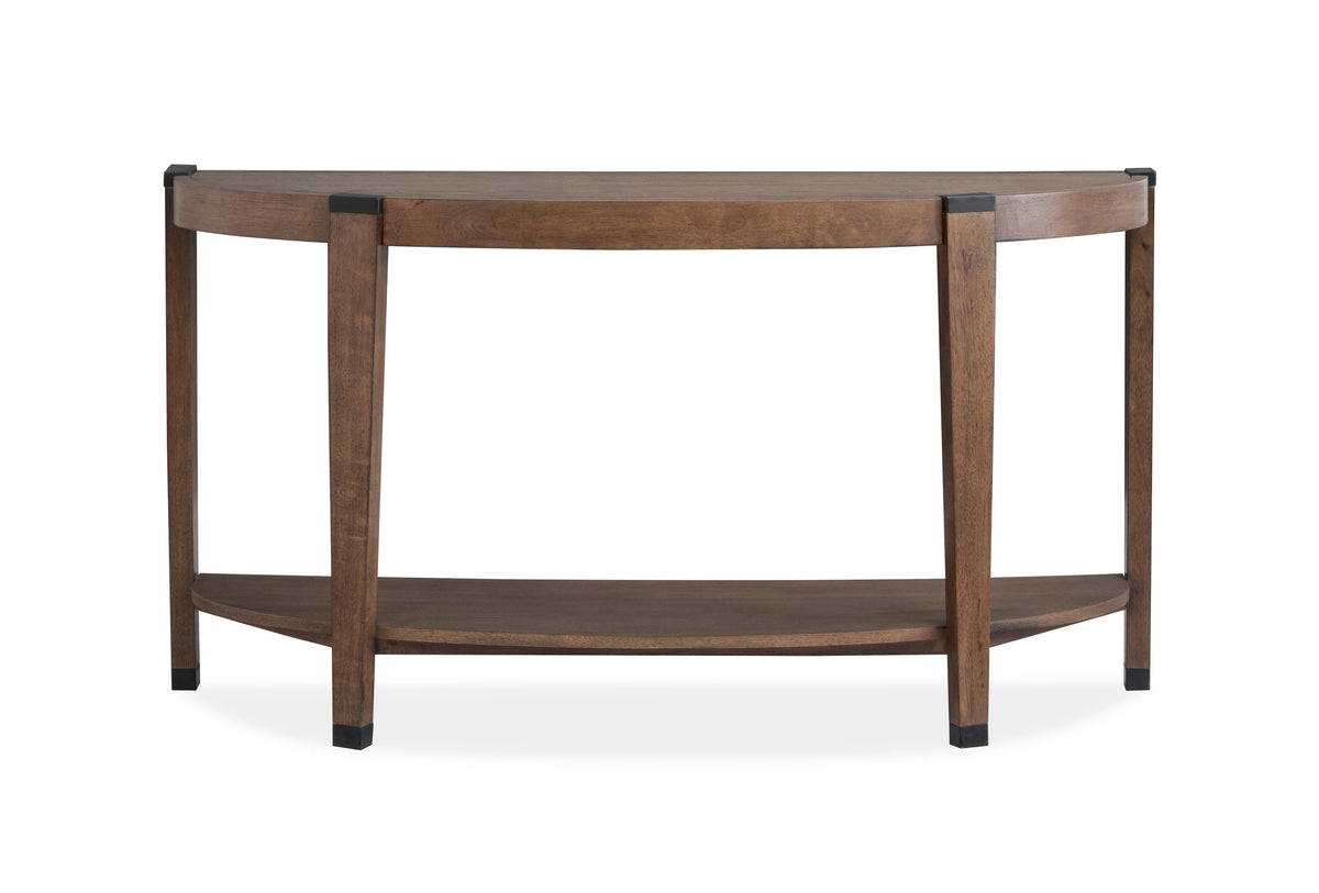 Kaysen - Demilune Sofa Table - Dark Brown - Premium Sofa Tables from Magnussen Furniture - Just $799! Shop now at brett interiors