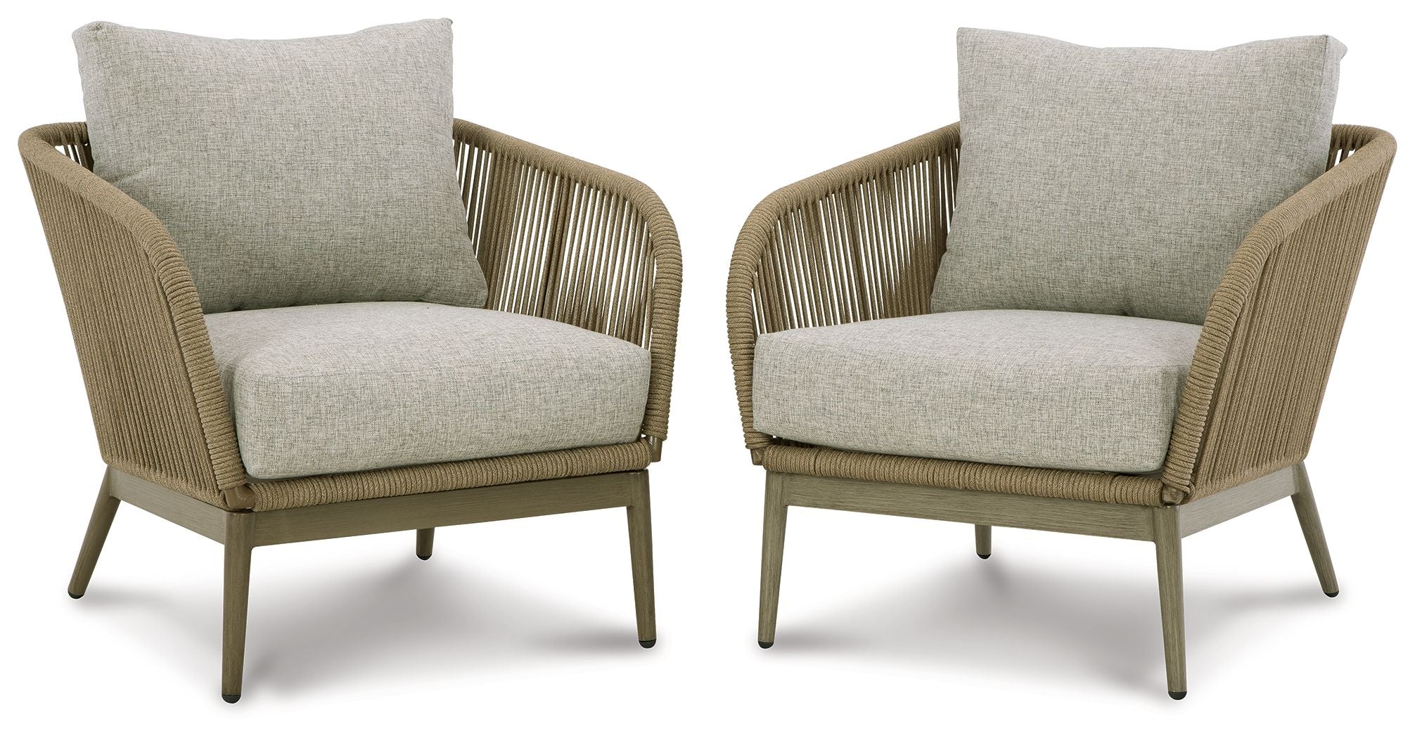 Swiss Valley - Beige - Lounge Chair W/Cushion (Set of 2) - Premium Chair Sets from Signature Design by Ashley® - Just $1011.25! Shop now at brett interiors