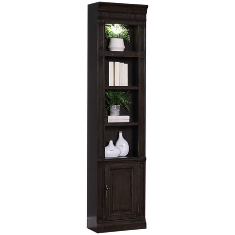 Washington Heights - Open Top Bookcase - Washed Charcoal - Premium Standard Bookcases from Parker House - Just $1025! Shop now at brett interiors