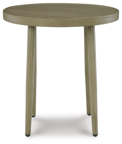 Swiss Valley - Beige - Round End Table - Premium End Tables from Signature Design by Ashley® - Just $215! Shop now at brett interiors