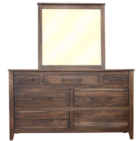 San Luis - Dresser - Deep Brown / Warm Gray Finish - Premium Dressers from International Furniture Direct - Just $1370! Shop now at brett interiors