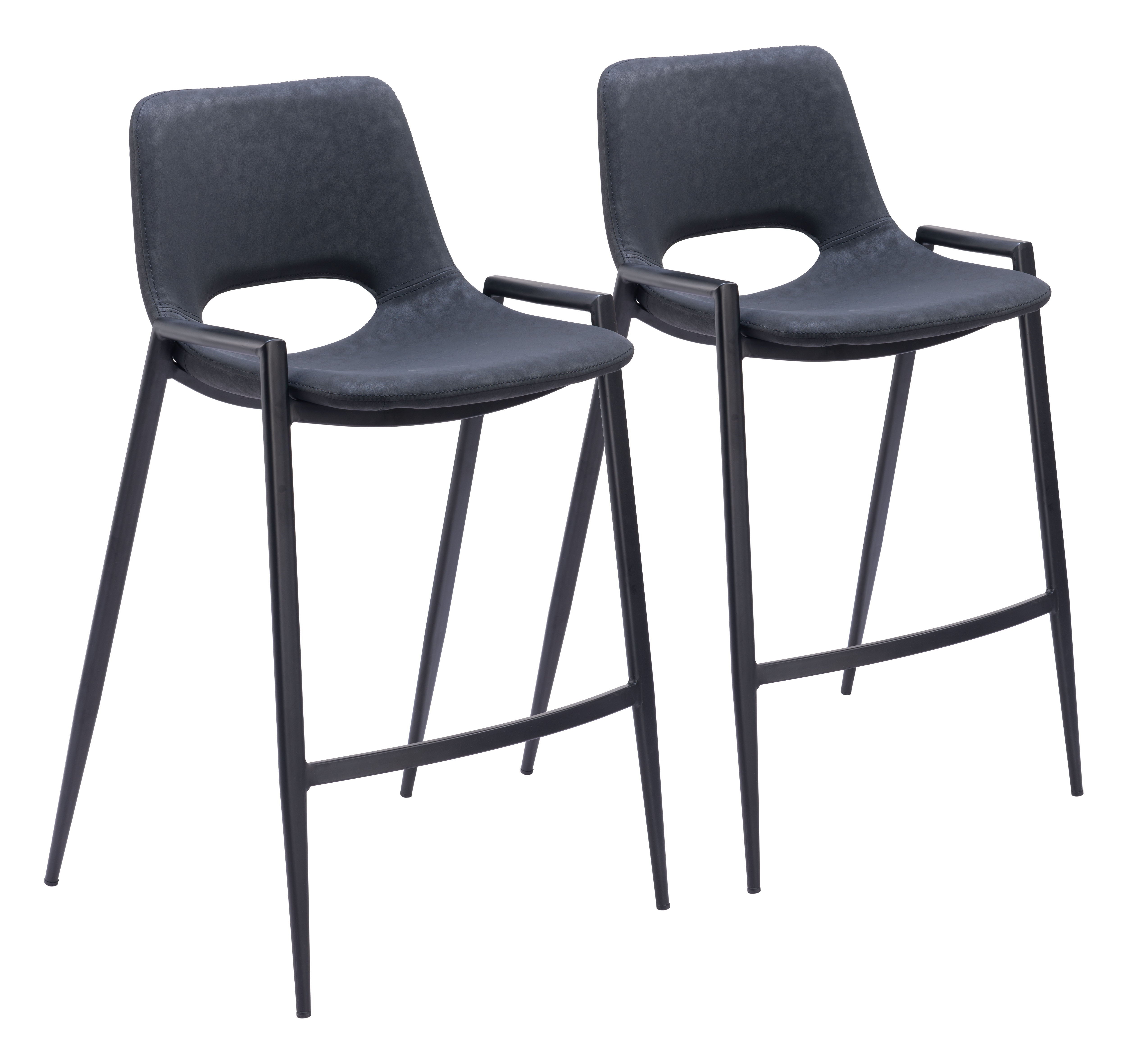 Desi - Counter Chair (Set of 2) - Premium Stool Sets from Zuo Modern - Just $1450! Shop now at brett interiors