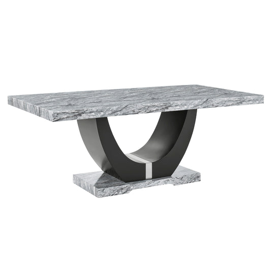 Lyra - Dining Table Top & Base - Gray - Premium Dining Tables from New Classic - Just $822.50! Shop now at brett interiors