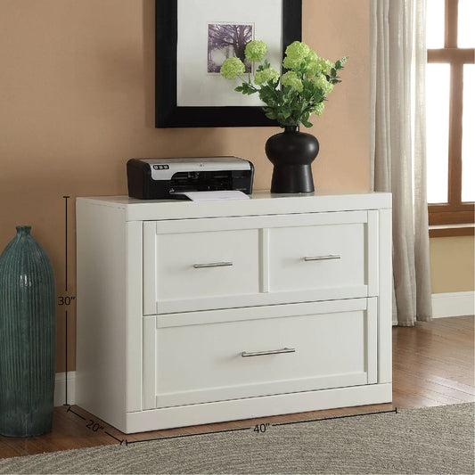 Catalina - Lateral File - Cottage White - Premium Filing Cabinets from Parker House - Just $800! Shop now at brett interiors