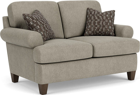 Moxy - Loveseat (Roll Arms And T-Shaped Cushions) - Premium Stationary Loveseats from Flexsteel - Just $1875! Shop now at brett interiors