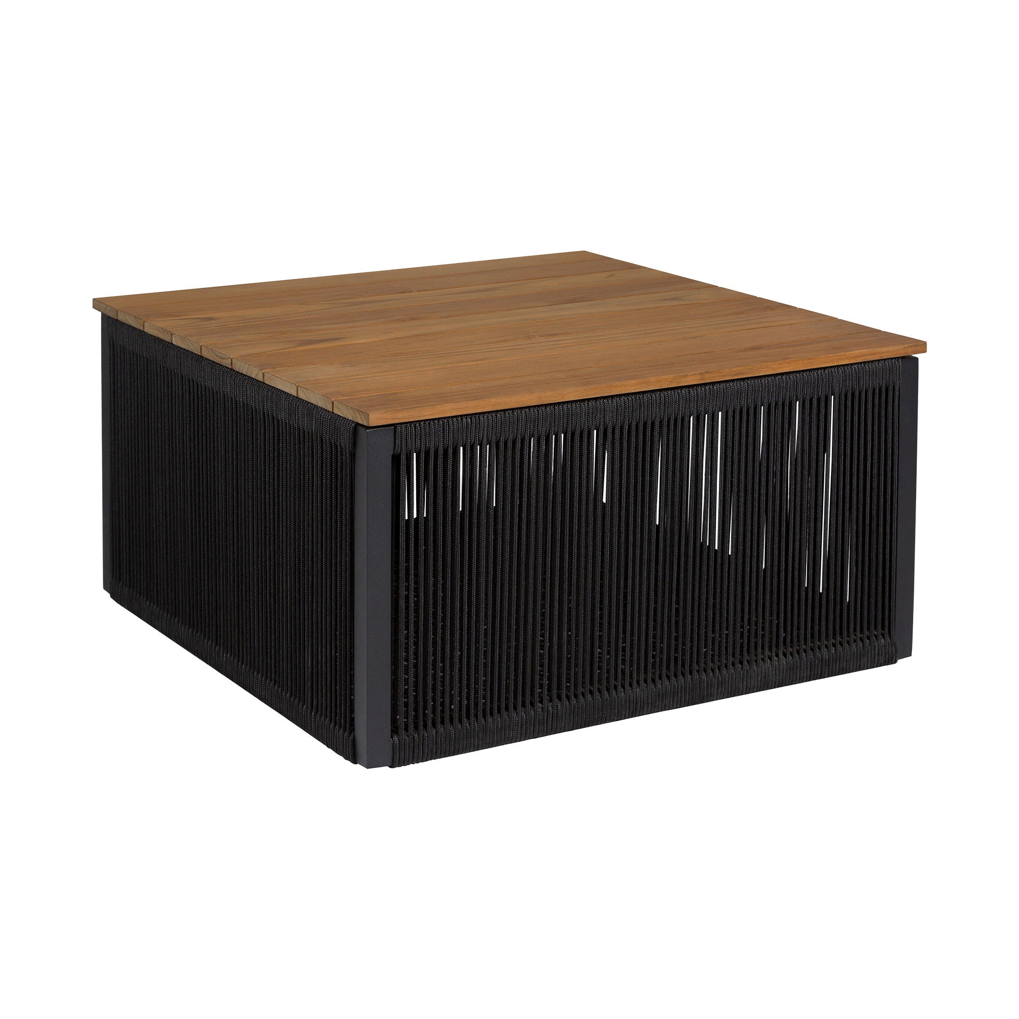 Artesia - Outdoor Patio Coffee Table - Teak / Black - Premium Coffee Tables from Armen Living - Just $872.50! Shop now at brett interiors