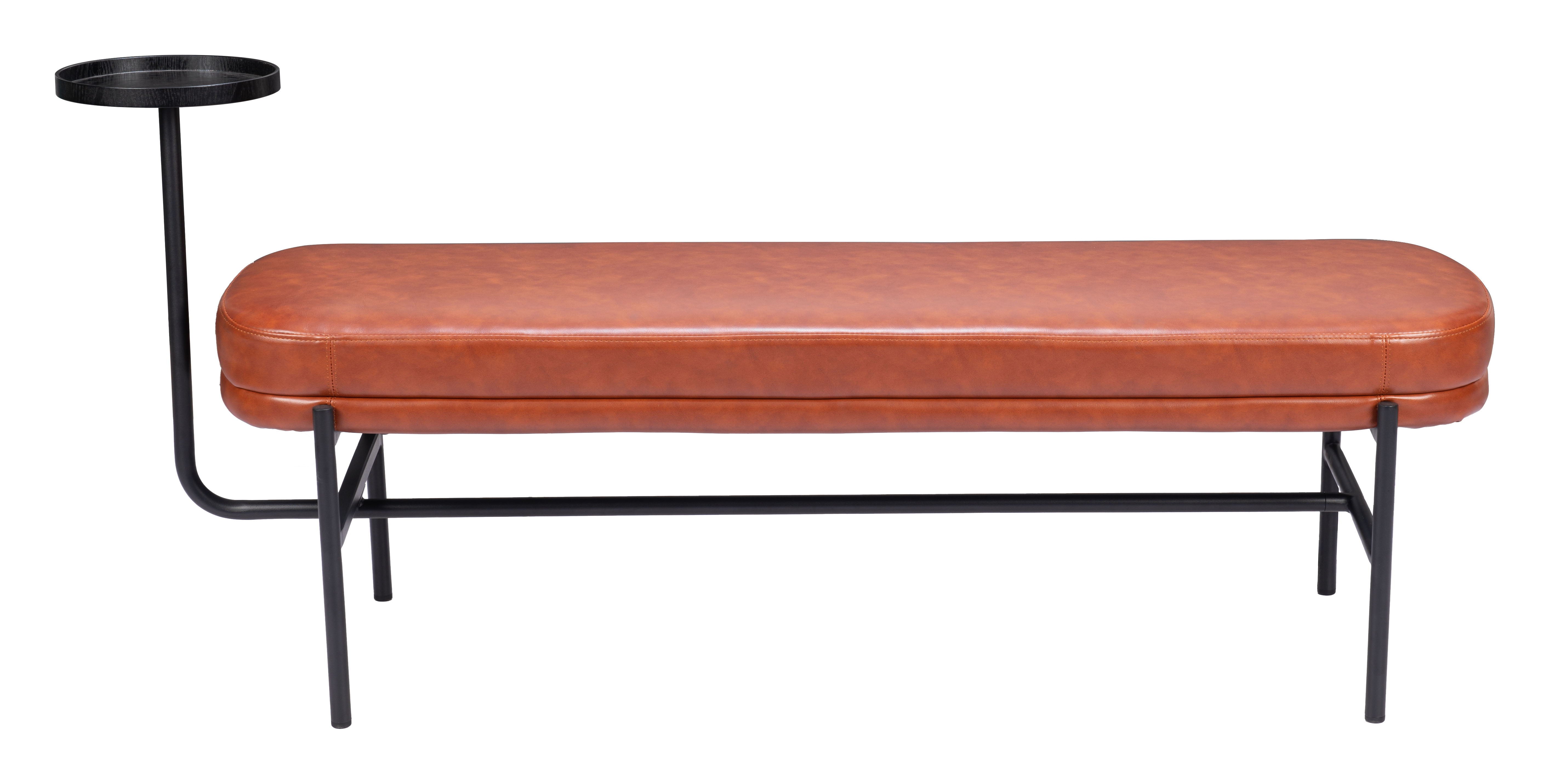 Ploce - Bench - Brown - Premium Upholstered Benches from Zuo Modern - Just $925! Shop now at brett interiors