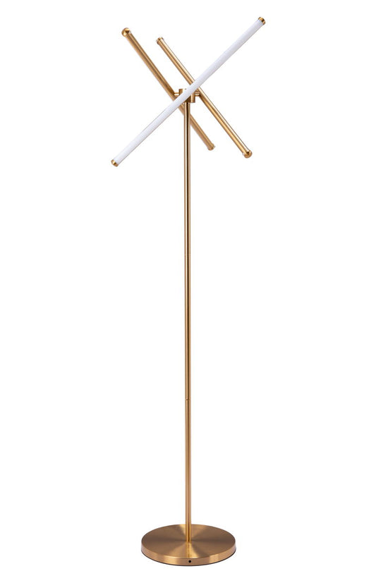 Garza - Floor Lamp - Brass - Premium Floor Lamps from Zuo Modern - Just $1075! Shop now at brett interiors