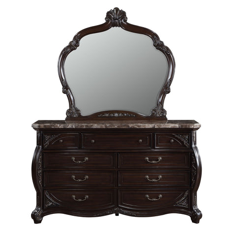 Palazzo Marina - Mirror - Walnut - Premium Bedroom Mirrors from New Classic - Just $300! Shop now at brett interiors