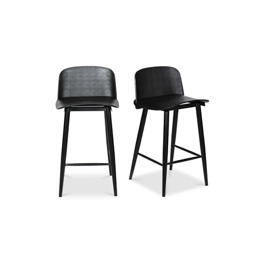 Looey - Counter Stool Stool (Set of 2) - Black - Premium Stool Sets from Moe's Home Collection - Just $497.50! Shop now at brett interiors