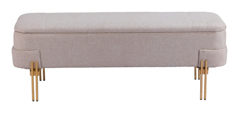 Lebreton - Storage Bench - Oatmeal Beige - Premium Storage Benches from Zuo Modern - Just $825! Shop now at brett interiors