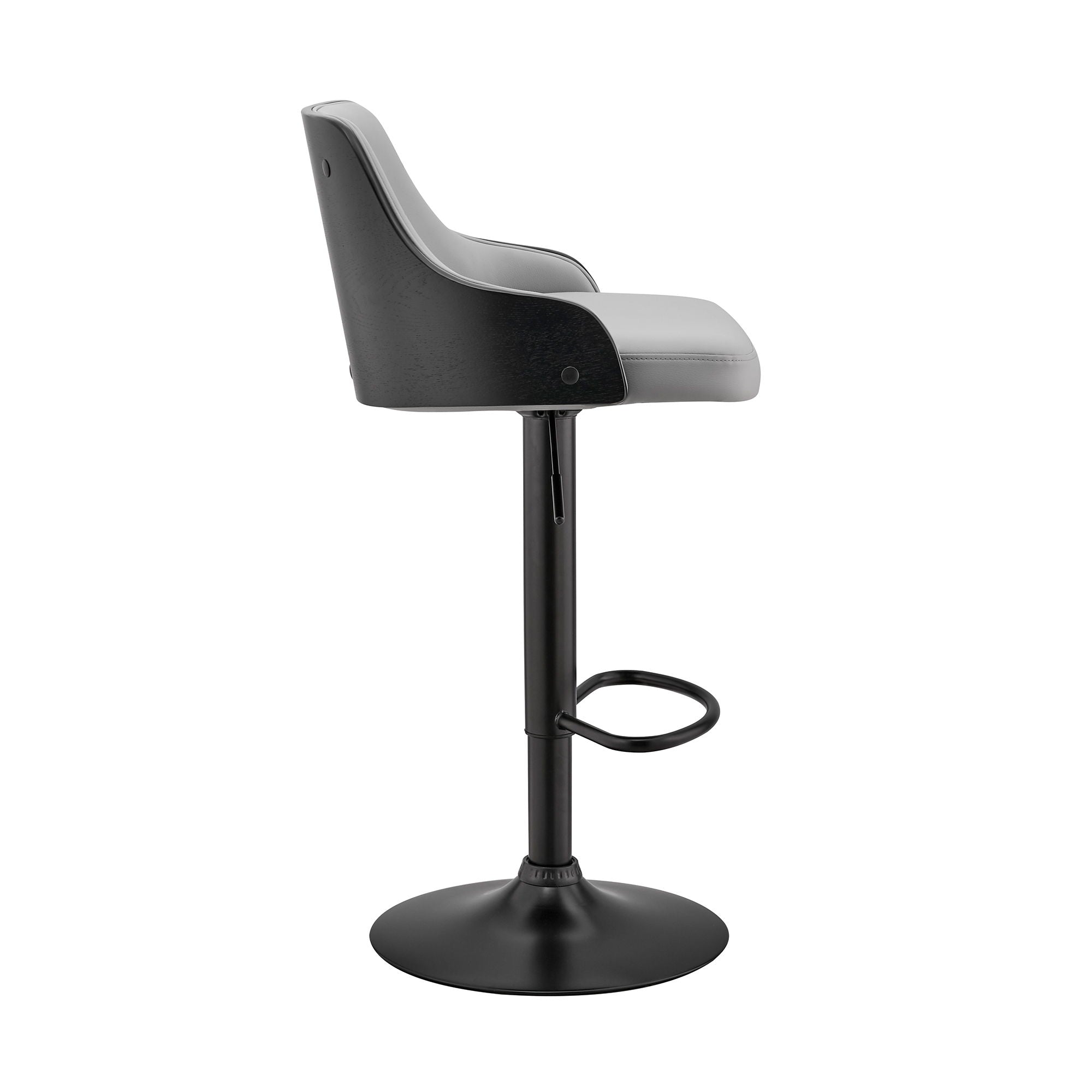 Asher - Adjustable Bar Stool - Premium Adjustable Height from Armen Living - Just $200! Shop now at brett interiors