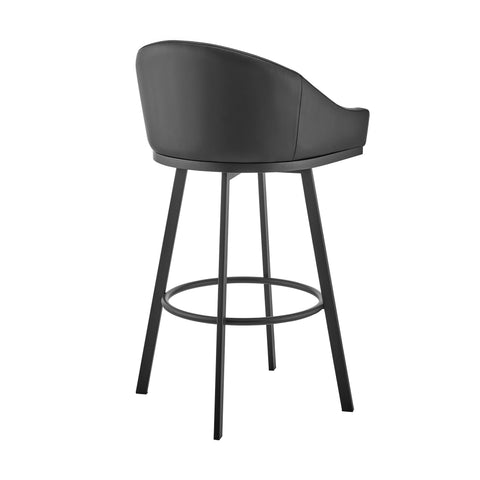 Eleanor - Swivel Stool - Black Base - Premium Counter Height (24"-27") from Armen Living - Just $370! Shop now at brett interiors