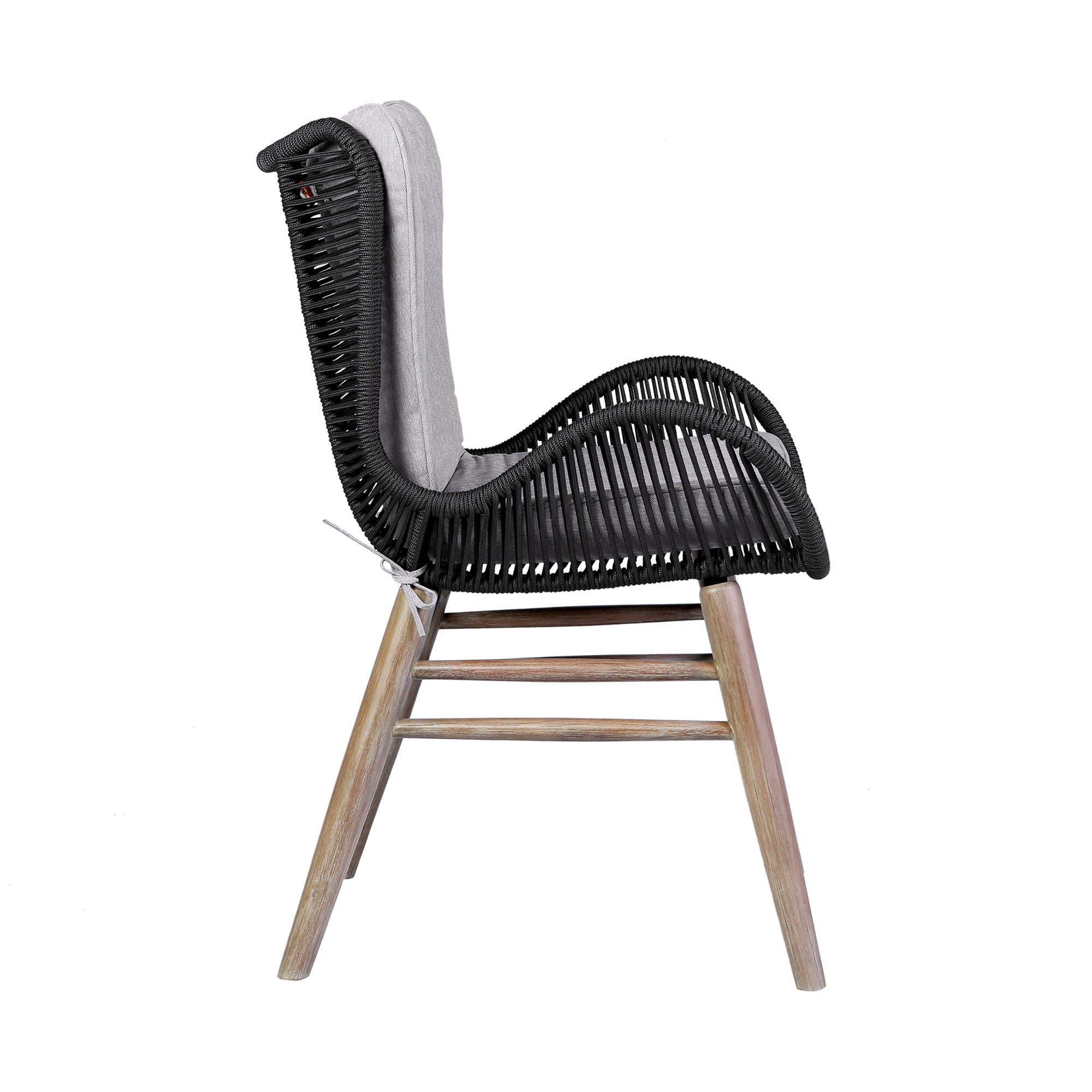 Mateo - Outdoor Patio Dining Chair - Premium Dining Chairs from Armen Living - Just $690! Shop now at brett interiors